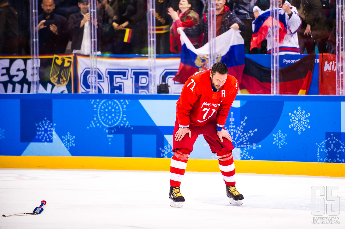 Ilja Kovaltšuk on miesten olympiaturnauksen arvokkain pelaaja.