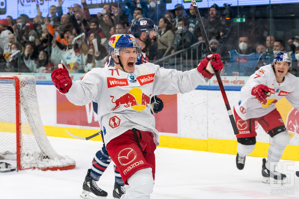 Järvisen viime kausi EC Salzburgissa päättyi ICEHL-mestaruuteen.