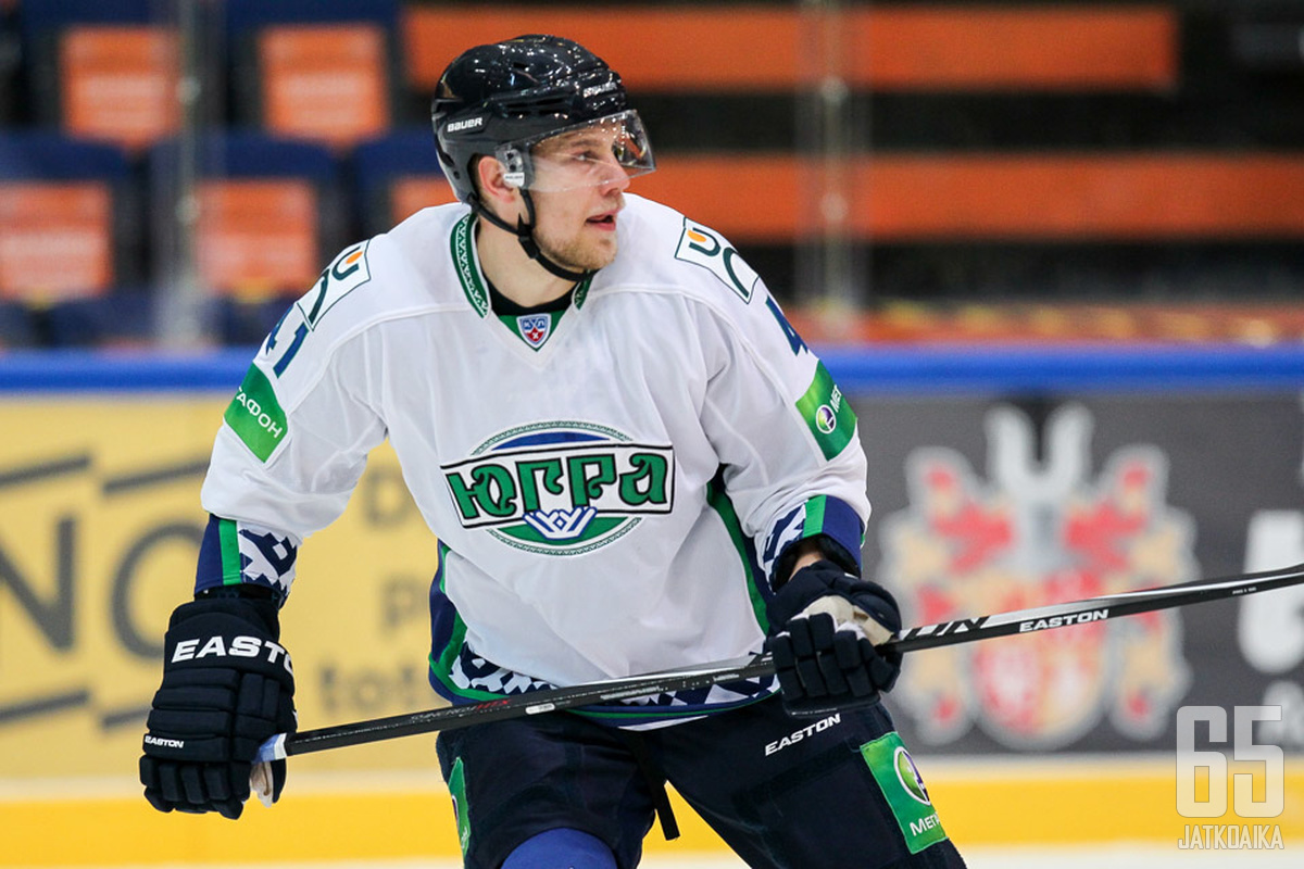 Ilari Melart pelasi menneellä kaudella KHL:n Jugra Hanty-Mansijskissa.