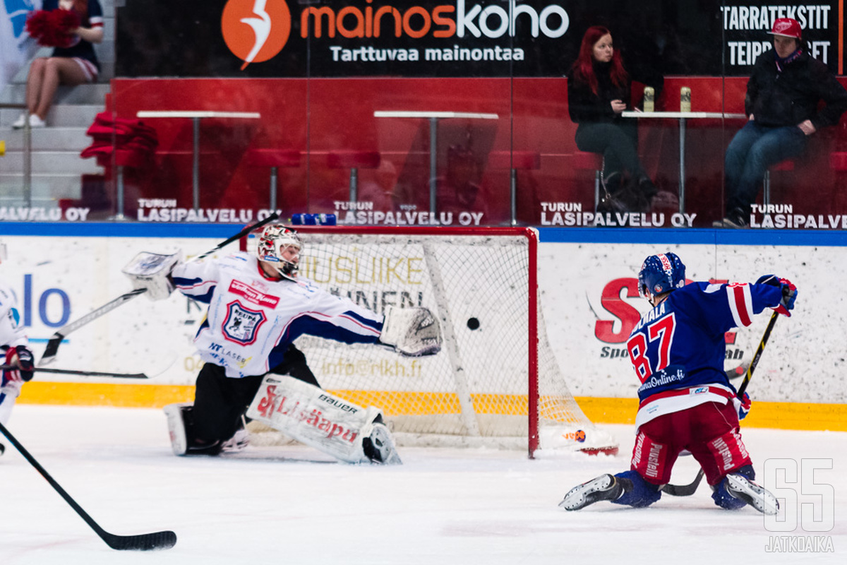 TUTO iski Rasmus Kulmalan johdolla lähietäisyydeltä sisään.