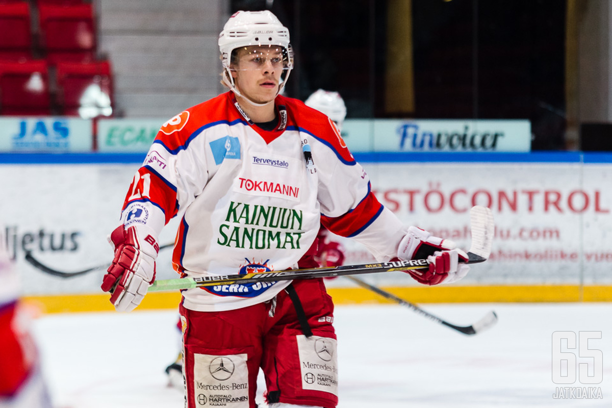 Christoffer Seppelin oli edellisellä kaudella Kajaanin Hokin kärkihyökkääjiä.