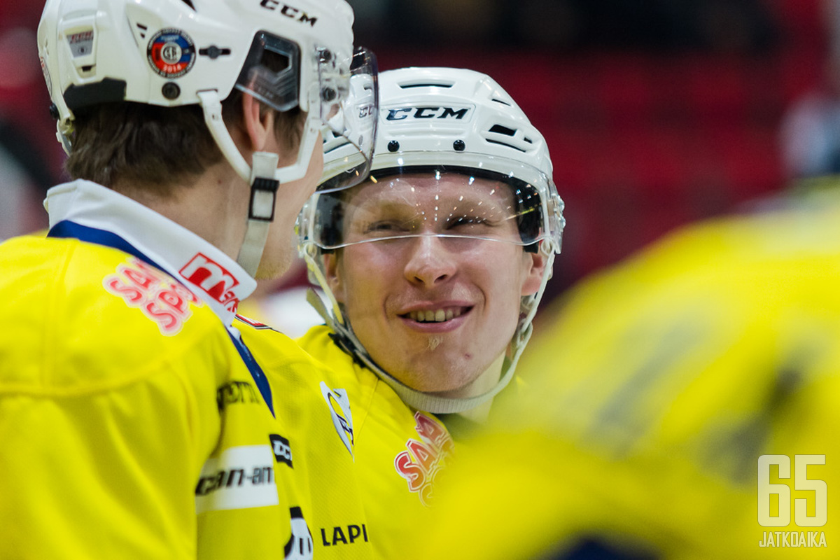 Mikko Väänänen keräsi Hermestä vastaan kaksi syöttöpistettä.