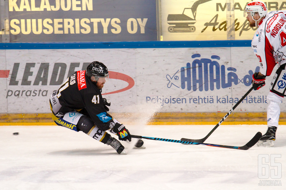 Kahden maalin mies Jari Sailio oli Raksilan tiistai-illan avainhahmo Kärppien kaataessa Vaasan Sportin lukemin 5-1.