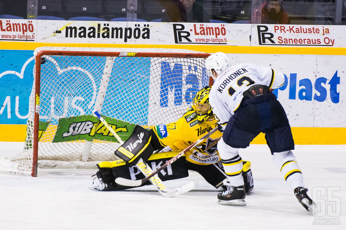 Ville Korhosen tarkka laukaus päätti voittomaalikilpailun Bluesin eduksi.