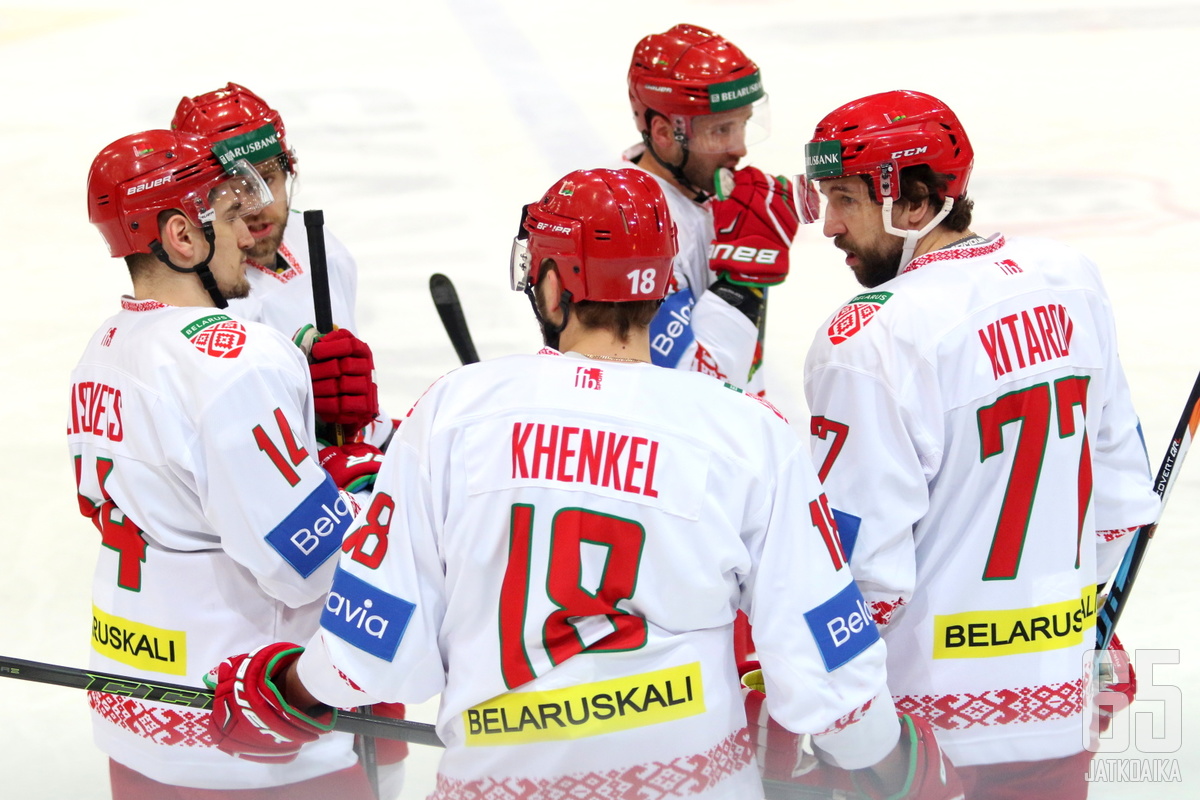 Valko-Venäjä on tuttu näky jääkiekon MM-kisoissa.