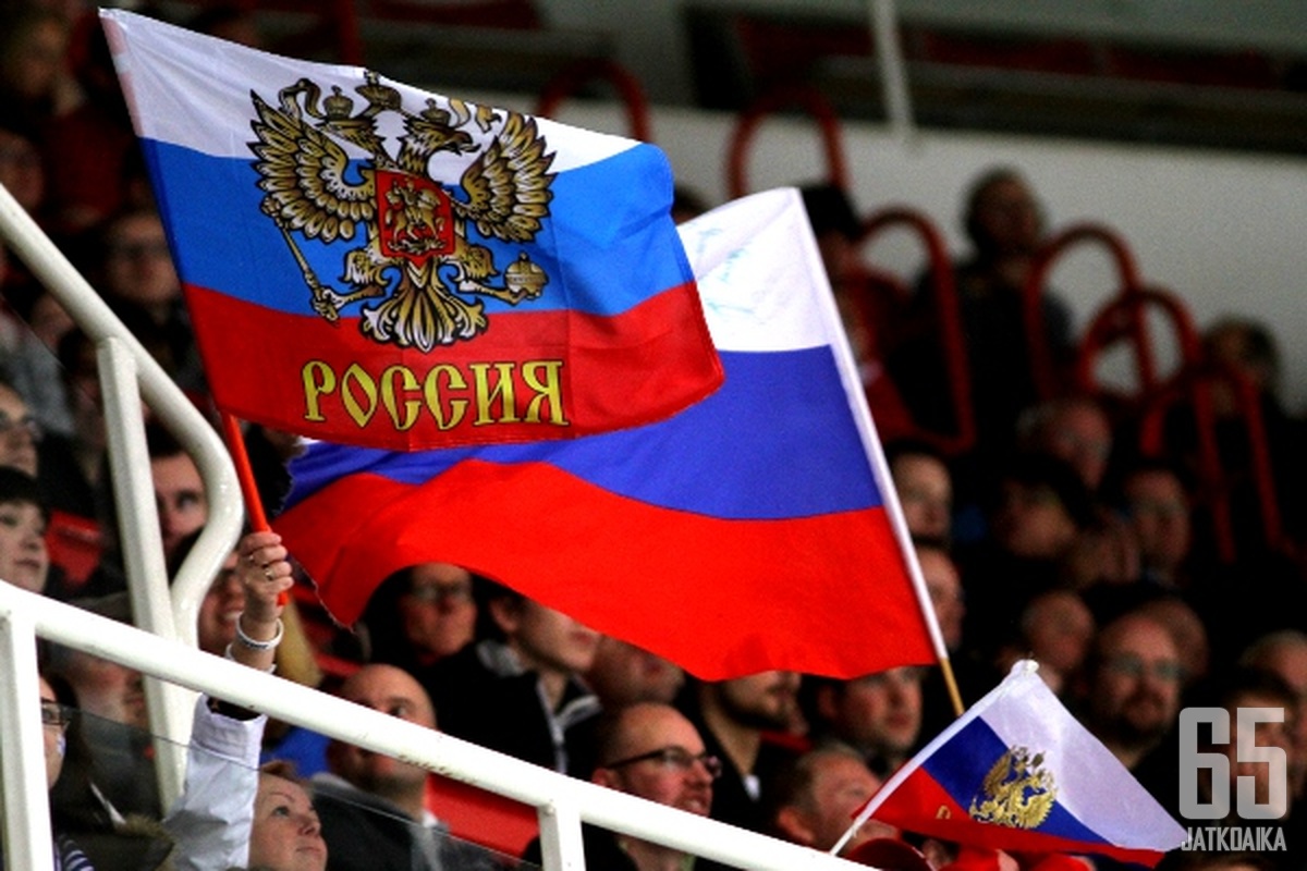 Venäjän lippuja ei nähdä olympialaisissa.