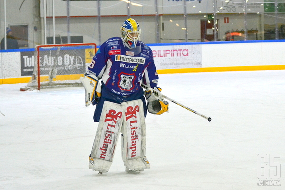 Antti Karjalainen oli mies paikallaan KeuPan maalilla.