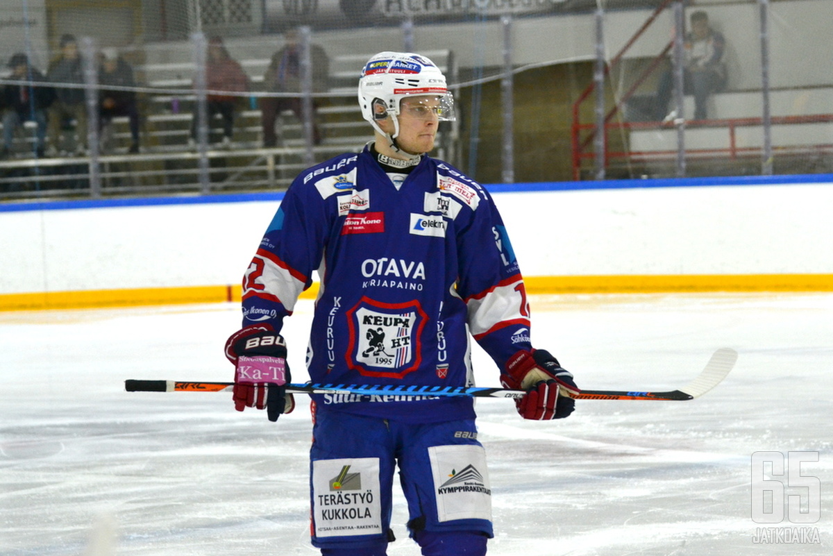 Juuso Rämö pelasi jo viime viikon keuruulaisten riveissä.