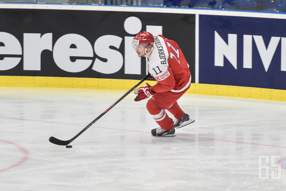Patrick Bjorkstrand edustaa Tanskaa MM-kisoissa.