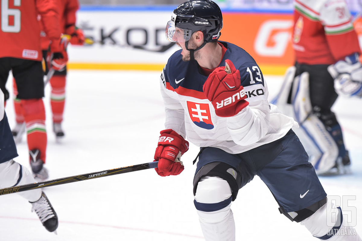 Tomas Jurco alusti kaksi maalia Slovakian voitossa.