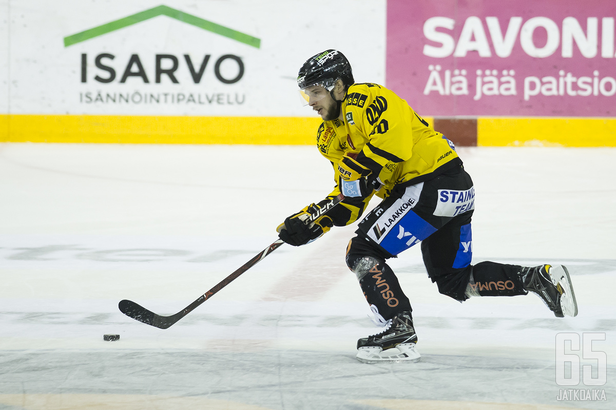 Mikko Nuutinen iski Ässiä vastaan kauden kahdeksannen maalinsa.