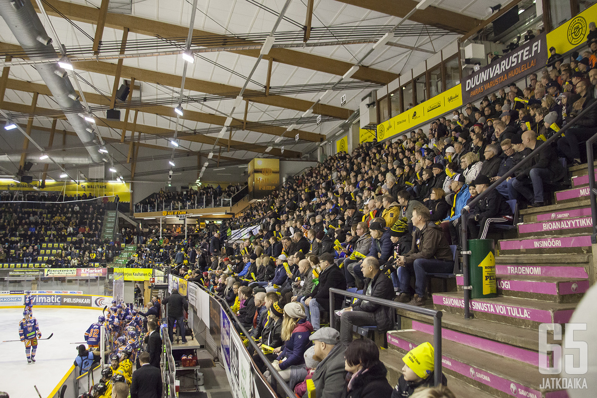 Kuopion Niiralan Montun yleisökeskiarvo kasvoi tuhannella, kun runkosarjasta siirryttiin pudotuspeleihin.