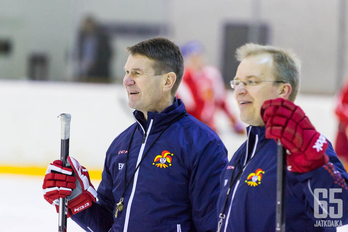Päävalmentaja Erkka Westerlund ja apuvalmentaja Kalle Kaskinen ovat vieneet Jokereiden pelaamista rohkeampaan suuntaan.