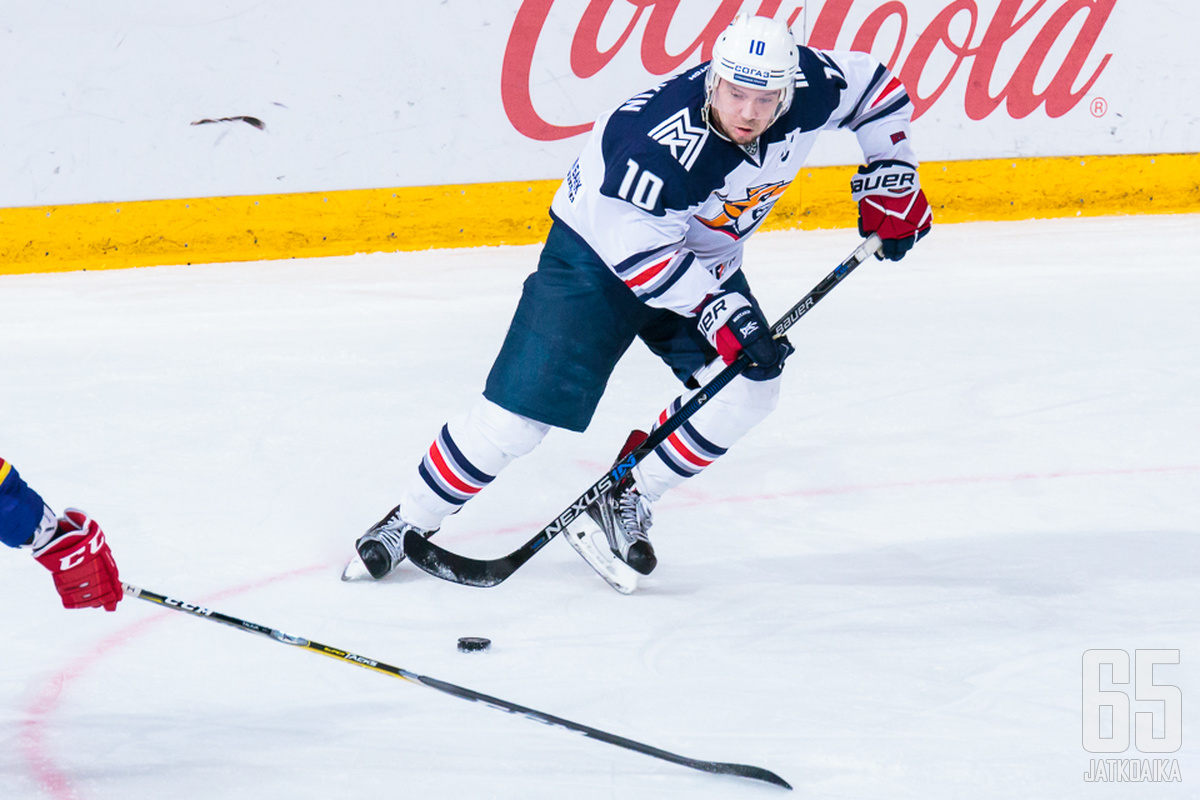 Sergei Mozjakin johtaa esimerkillään Metallurg Magnitogorskia.