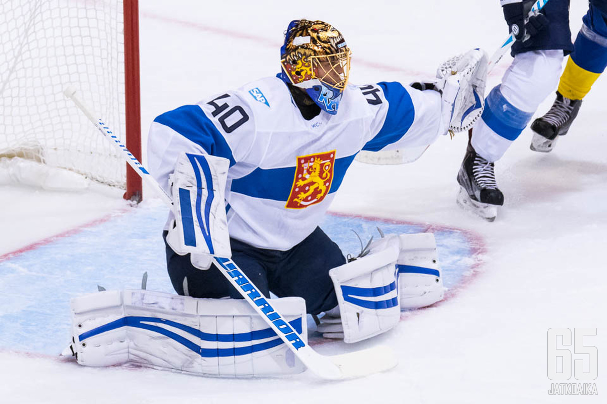 Tuukka Rask torjui viimeksi Suomen paidassa jääkiekon World Cupissa vuonna 2016.