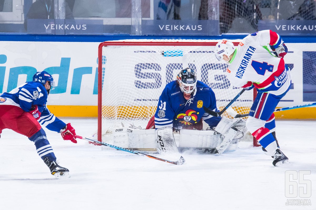 Jarno Koskiranta onnistui viikolla maalinteossa, kun hän sivalsi Pietarin SKA:n 2-1 johtomaalin KHL:n talviklassikossa.