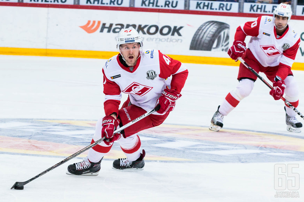 Ville Lajunen on ottanut alkukaudella Spartakin ykköspuolustajan tontin itselleen.