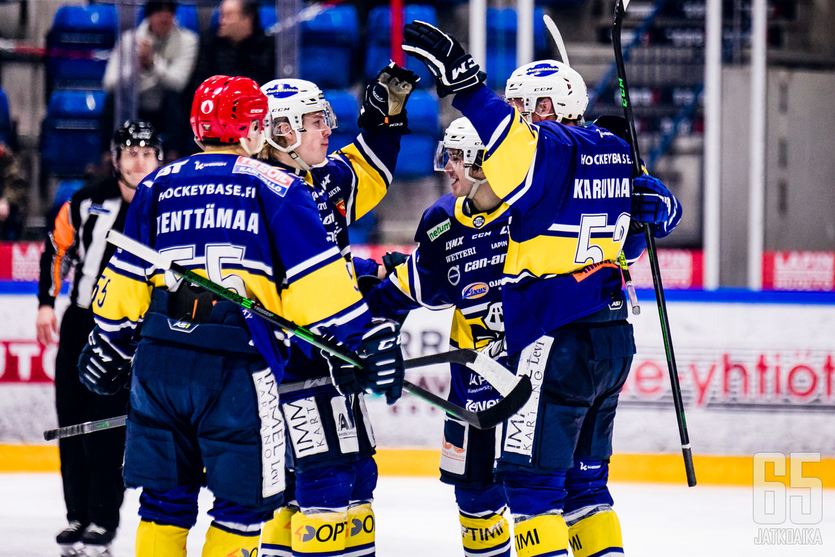 RoKin Mestis-joukkue on Lapin tunnetuin jääkiekkojengi. Muun muassa Aleksi Kenttämaa (vas.) on lappilainen jääkiekkoilija.