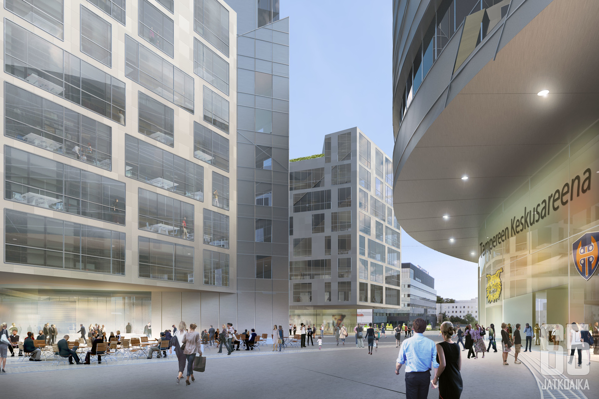 Tampereen Keskusareenan on suunnitellut kansainvälisesti tunnettu arkkitehtitoimisto Studio Libeskind.