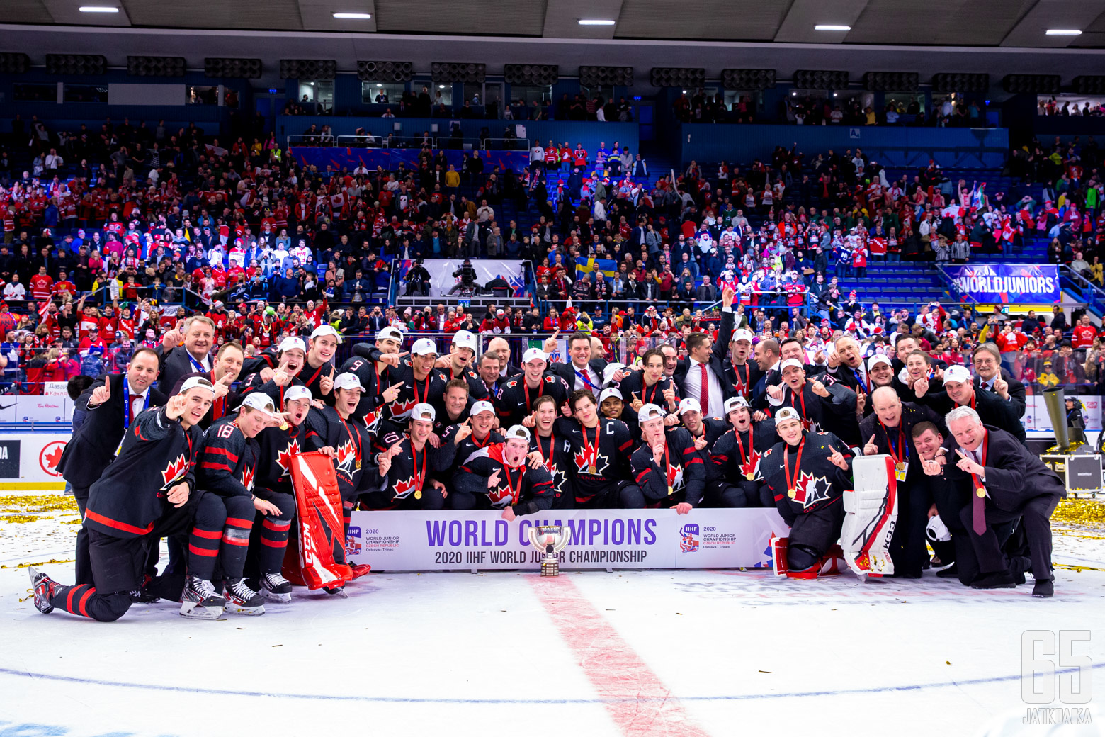 Kanada-Venäjä, finaali, Nuorten MM-kisat 5.1.2020, Ostravar Aréna, Ostrava. (Kuva: Jari Mäki-Kuutti)