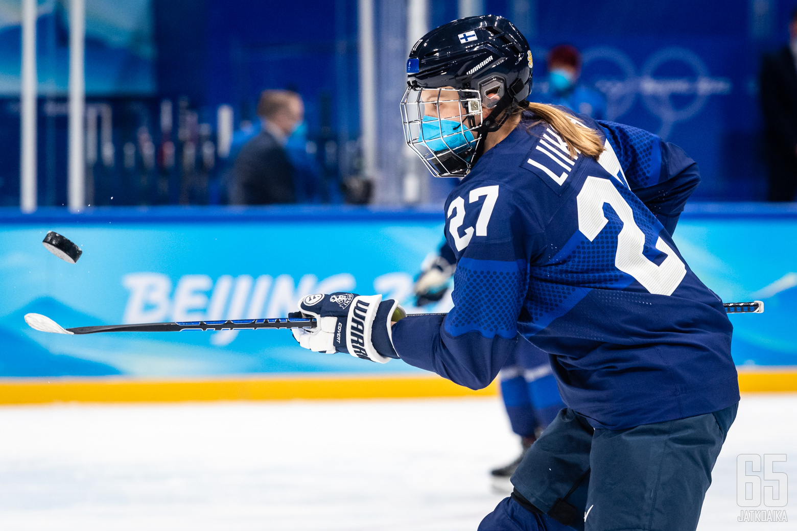 Suomen maskipelaaminen joutuu naisten olympiaturnauksen viimeisessä alkulohko-ottelussa todelliseen testiin, sillä joukkue tulee käyttämään koko ROC-ottelun ajan FFP2-tason kasvomaskia.