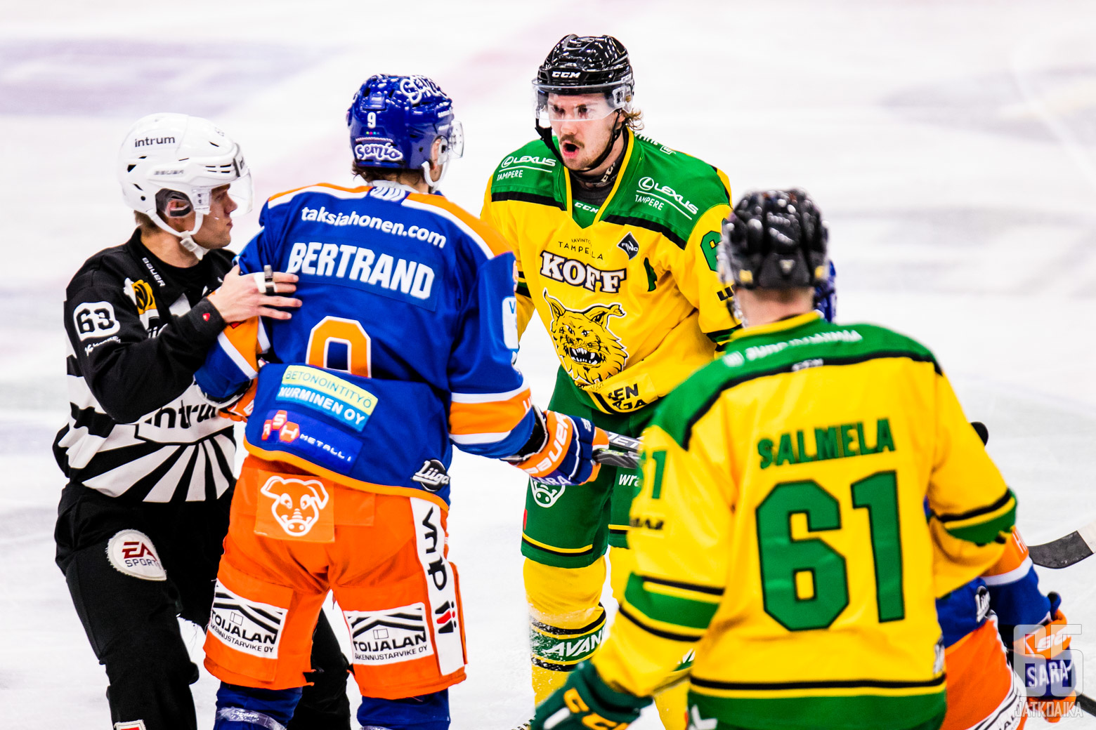 Liigan ottelussa Tappara - Ilves, Hakametsän jäähallissa Tampereella 25.10.2019